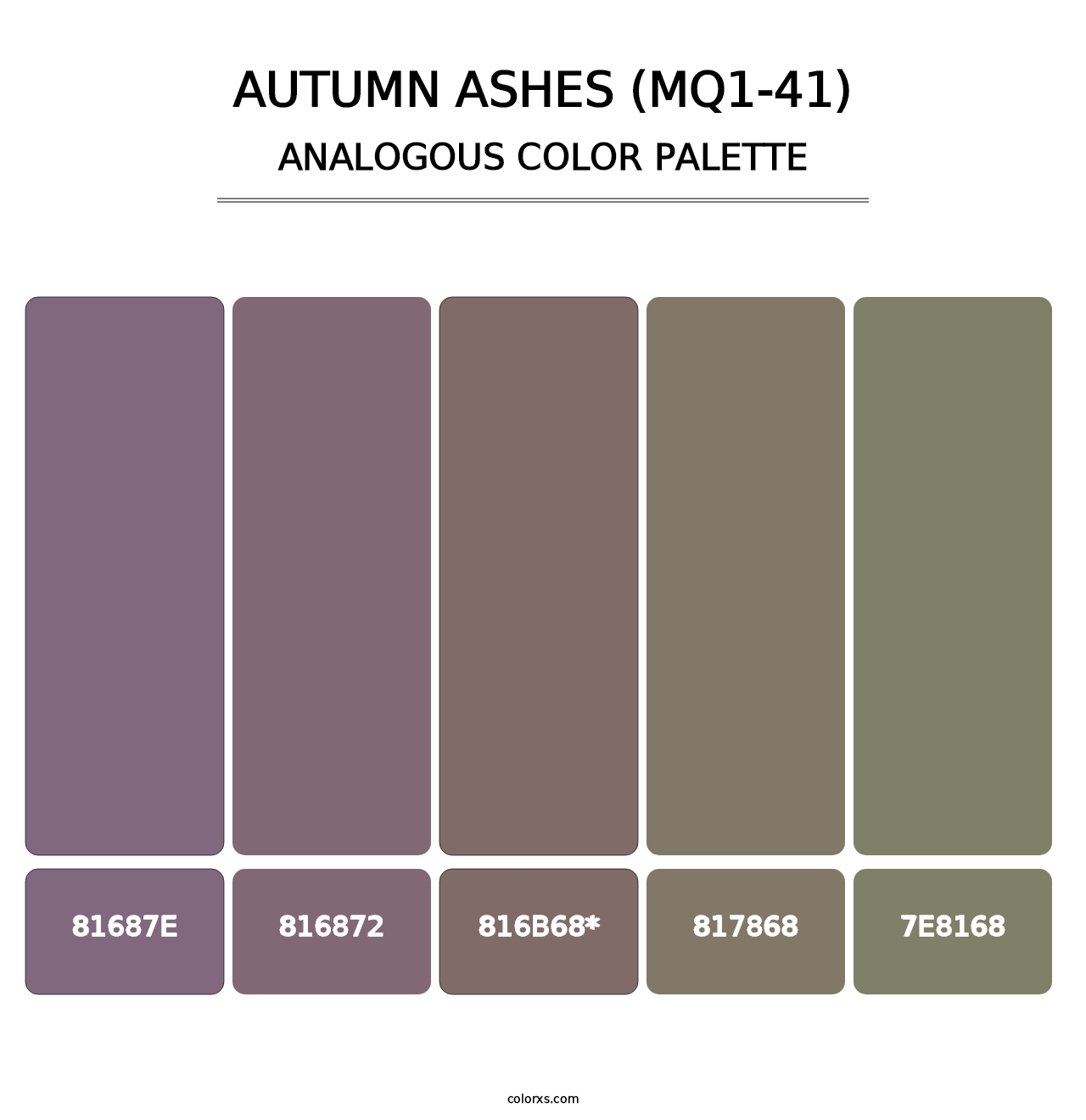 Autumn Ashes (MQ1-41) - Analogous Color Palette