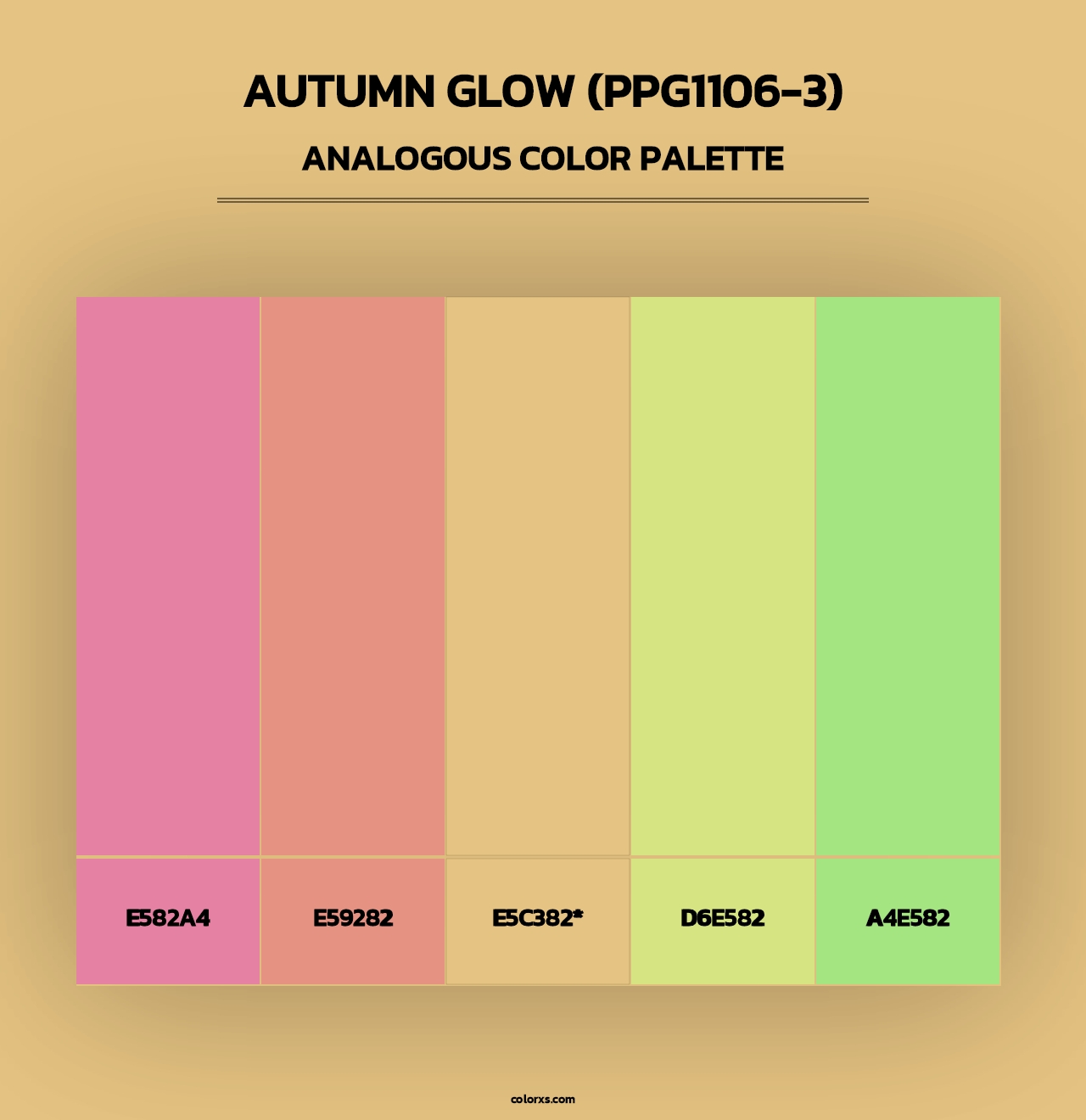 Autumn Glow (PPG1106-3) - Analogous Color Palette