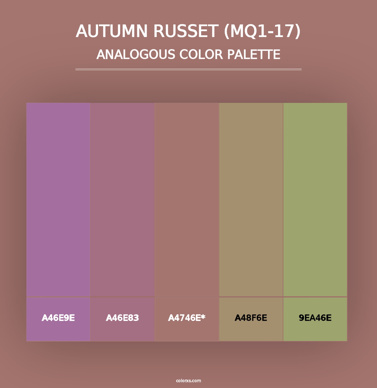 Autumn Russet (MQ1-17) - Analogous Color Palette