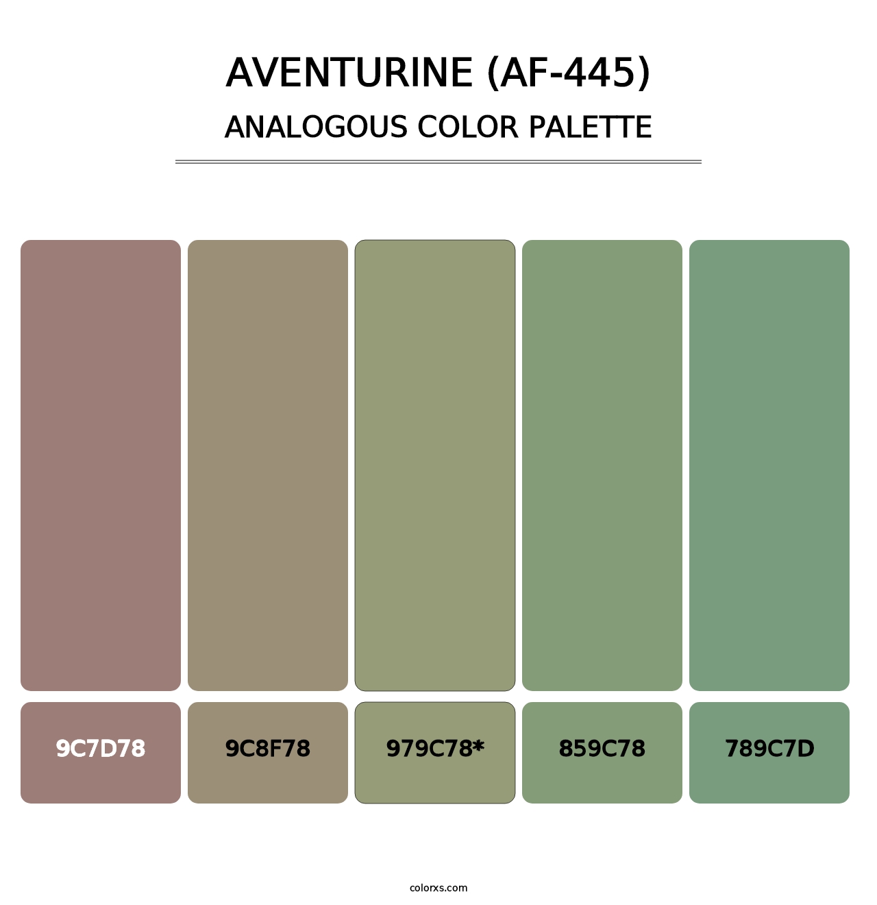 Aventurine (AF-445) - Analogous Color Palette