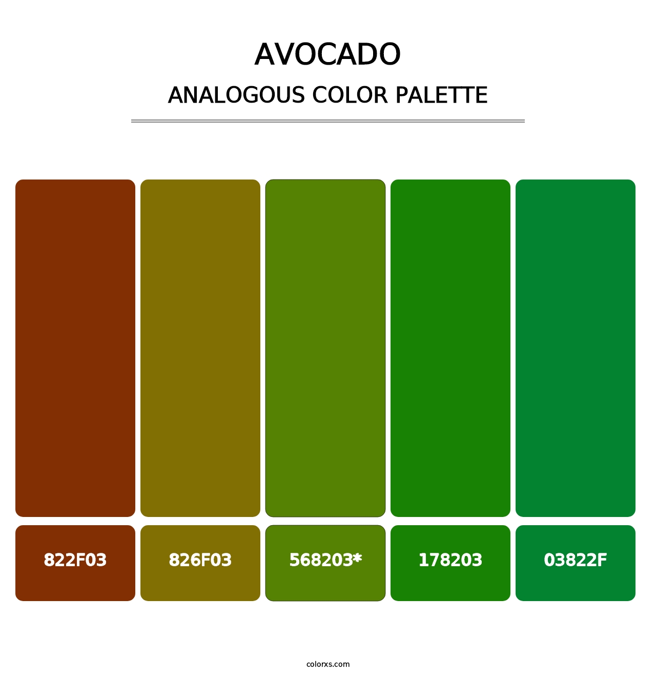 Avocado - Analogous Color Palette