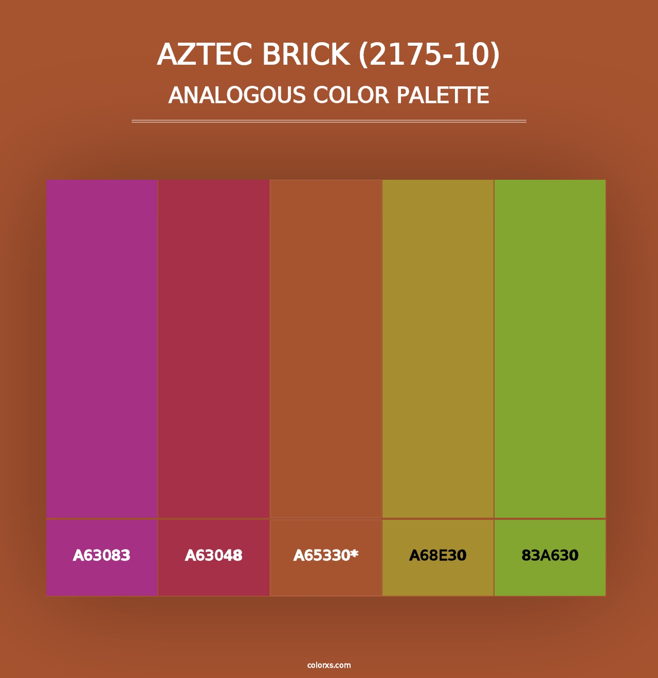 Aztec Brick (2175-10) - Analogous Color Palette