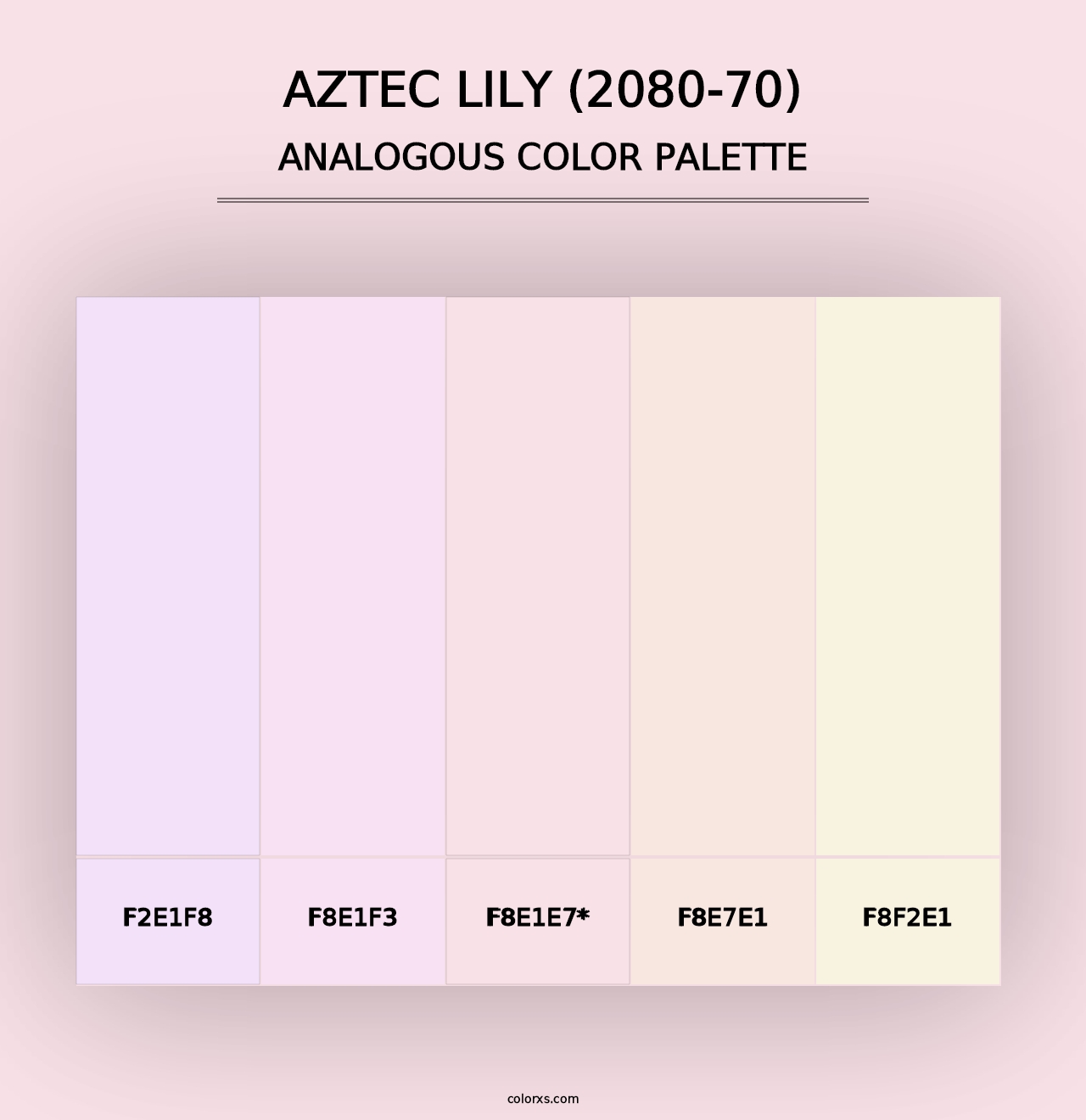 Aztec Lily (2080-70) - Analogous Color Palette