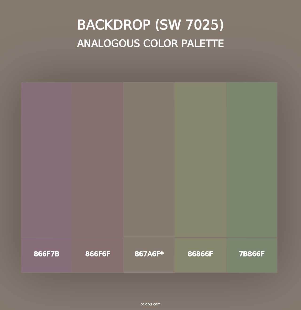 Backdrop (SW 7025) - Analogous Color Palette