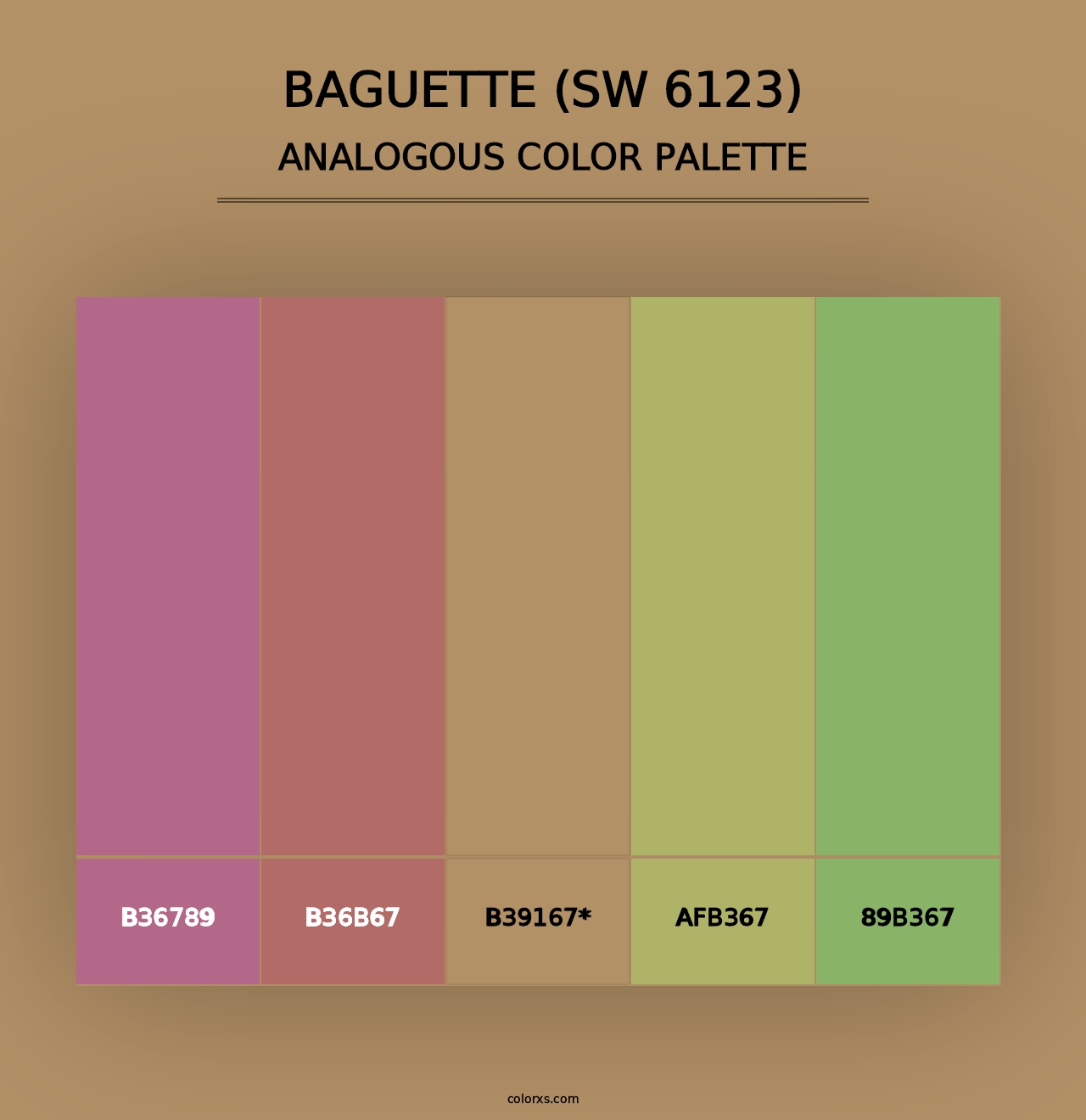 Baguette (SW 6123) - Analogous Color Palette