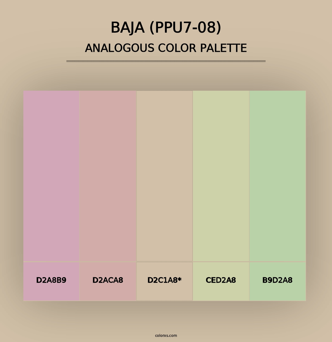 Baja (PPU7-08) - Analogous Color Palette