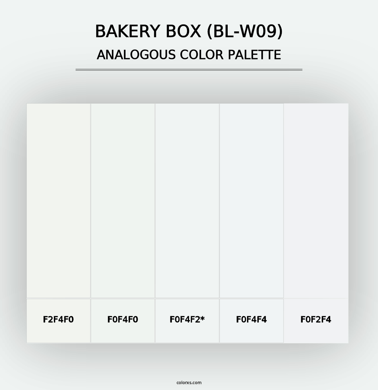 Bakery Box (BL-W09) - Analogous Color Palette