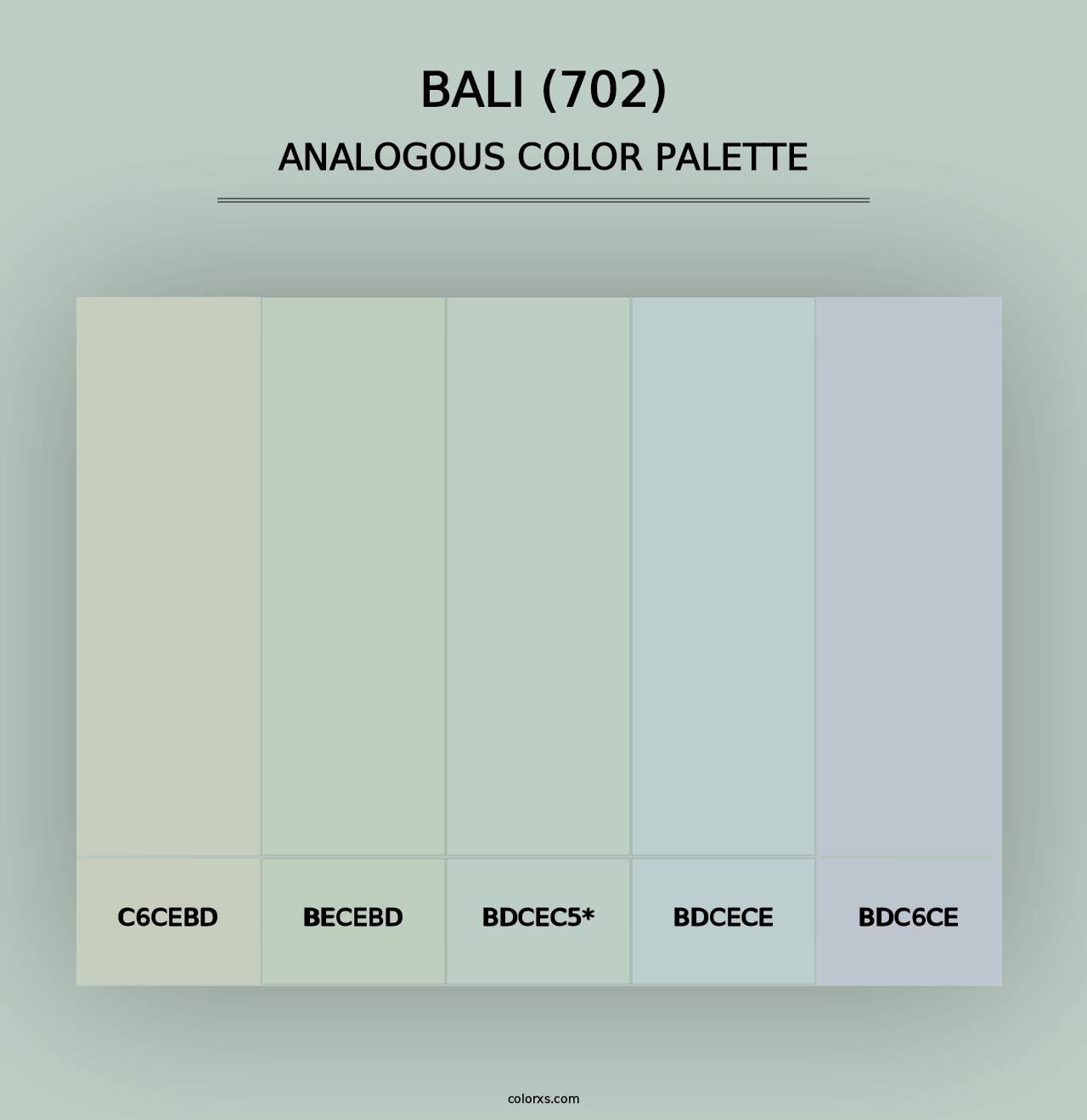 Bali (702) - Analogous Color Palette