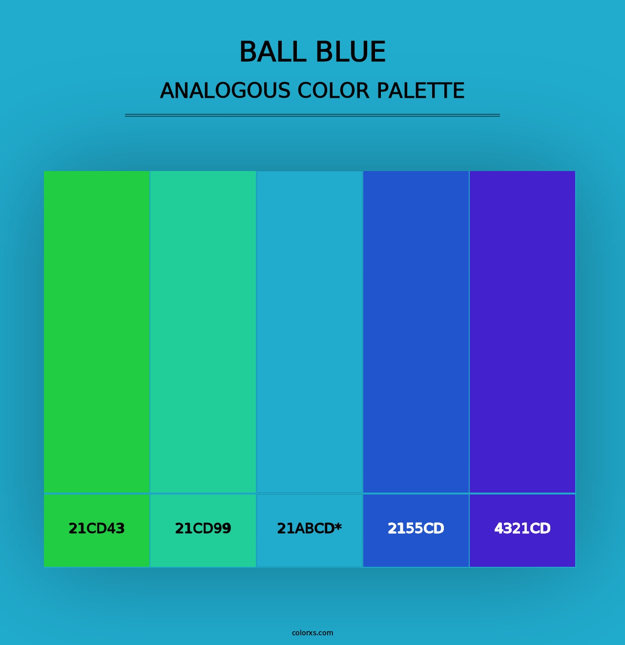 Ball Blue - Analogous Color Palette