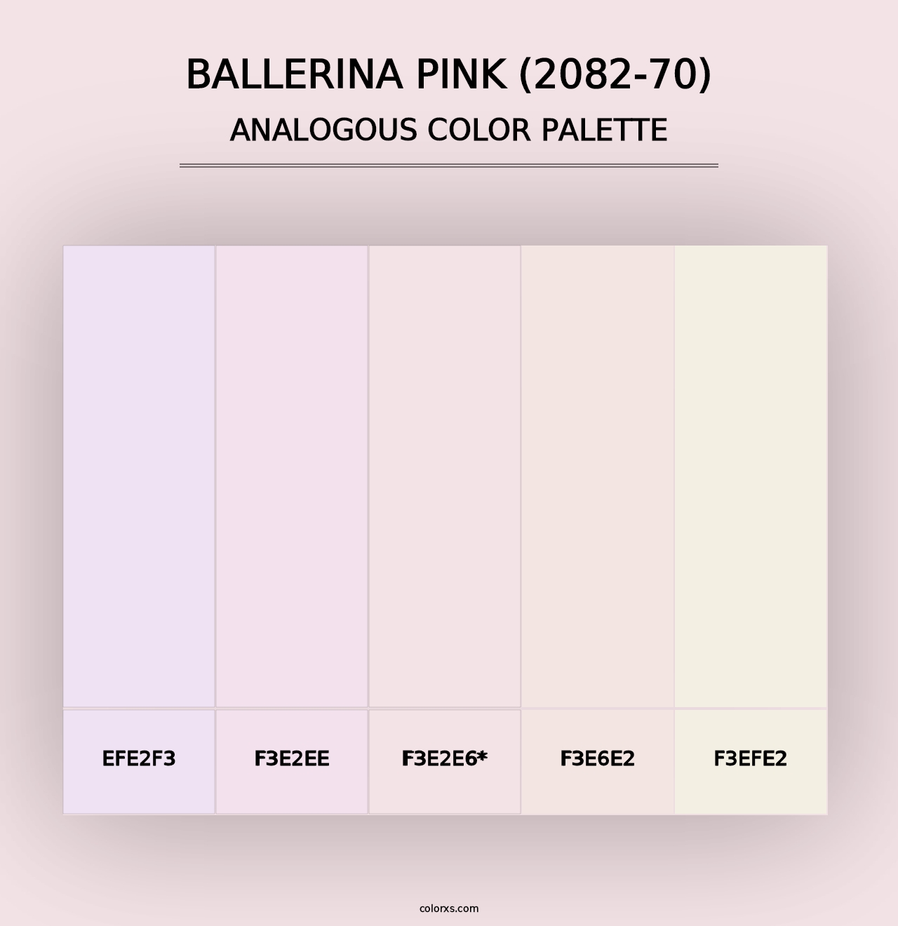 Ballerina Pink (2082-70) - Analogous Color Palette