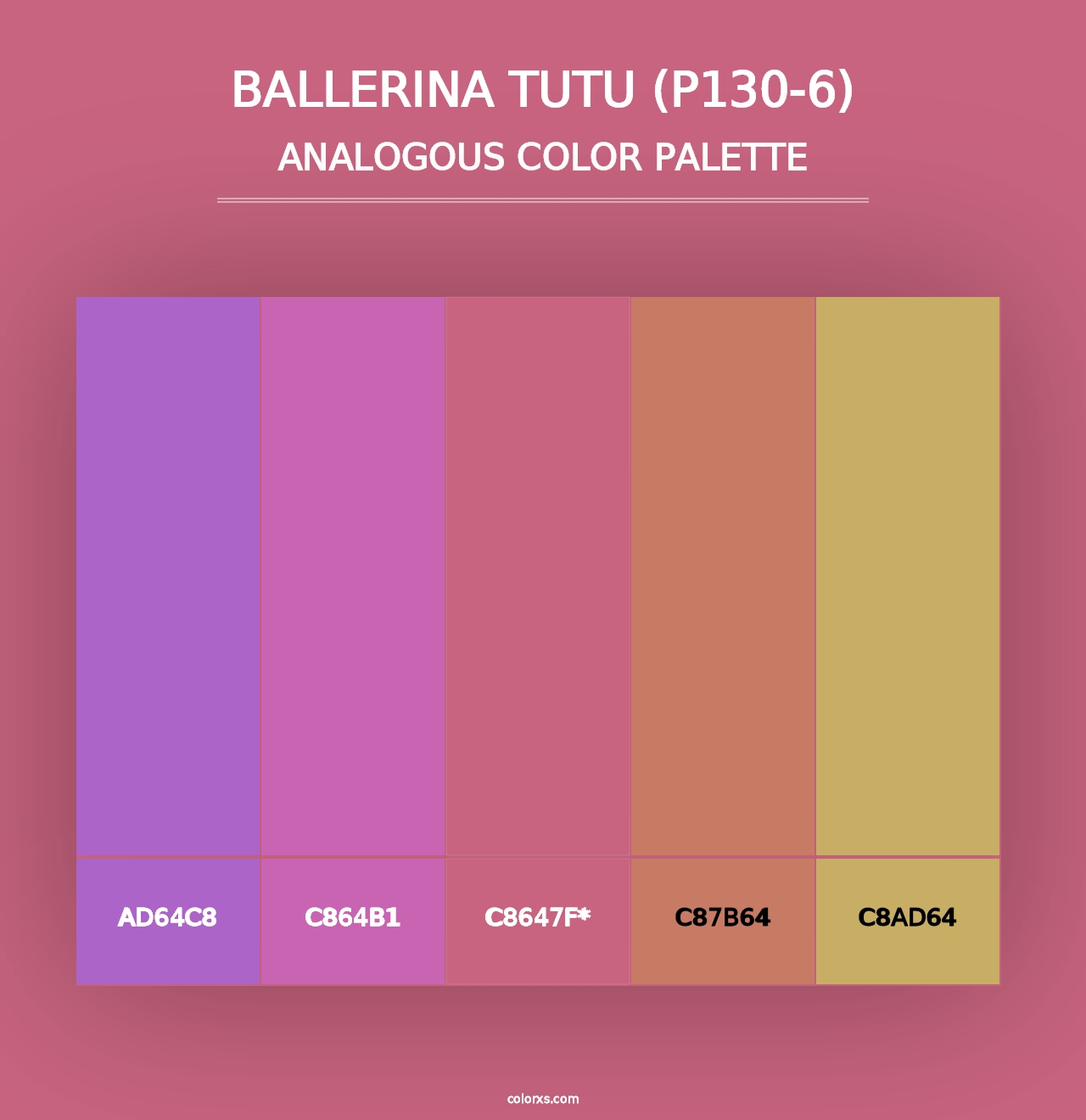 Ballerina Tutu (P130-6) - Analogous Color Palette