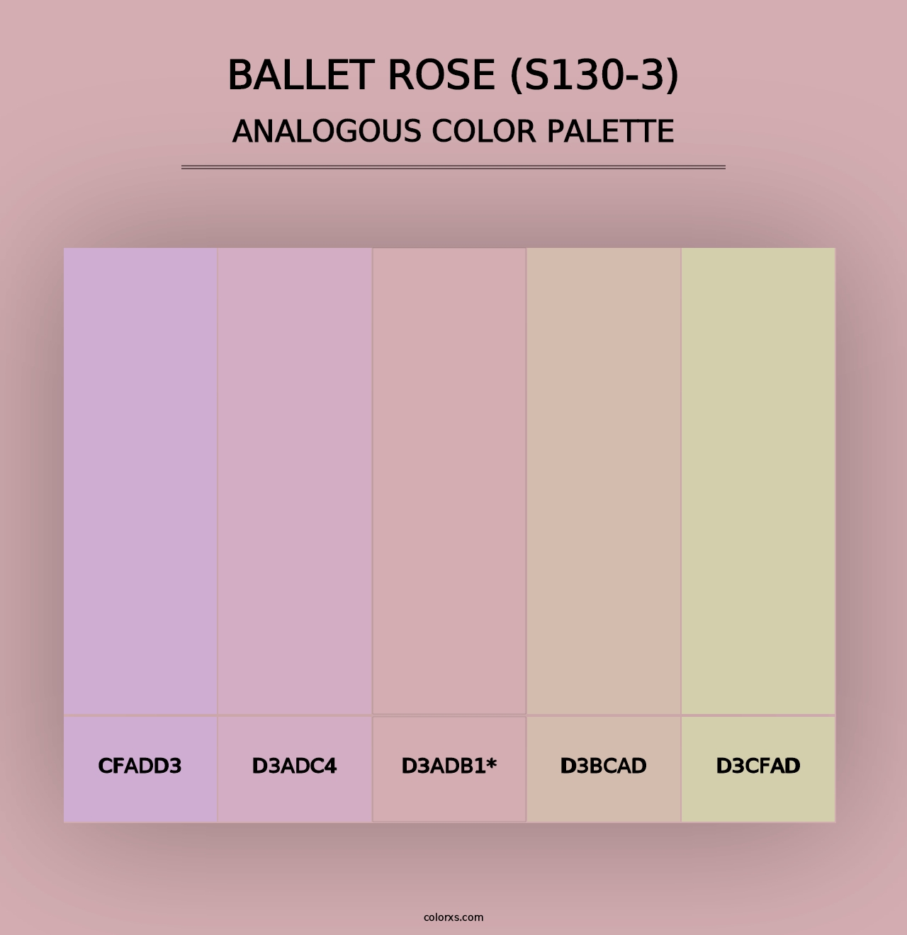 Ballet Rose (S130-3) - Analogous Color Palette