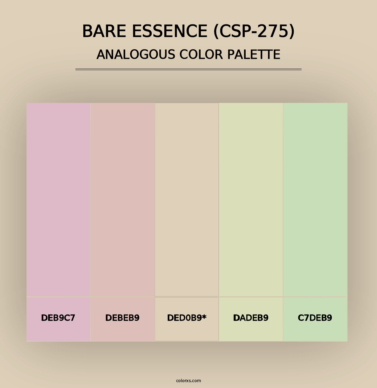 Bare Essence (CSP-275) - Analogous Color Palette