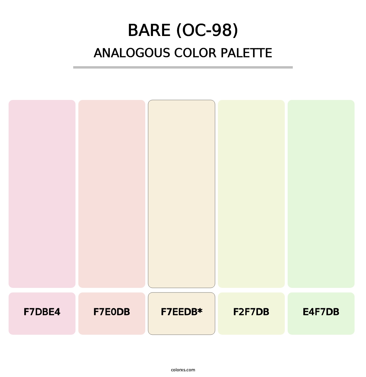 Bare (OC-98) - Analogous Color Palette