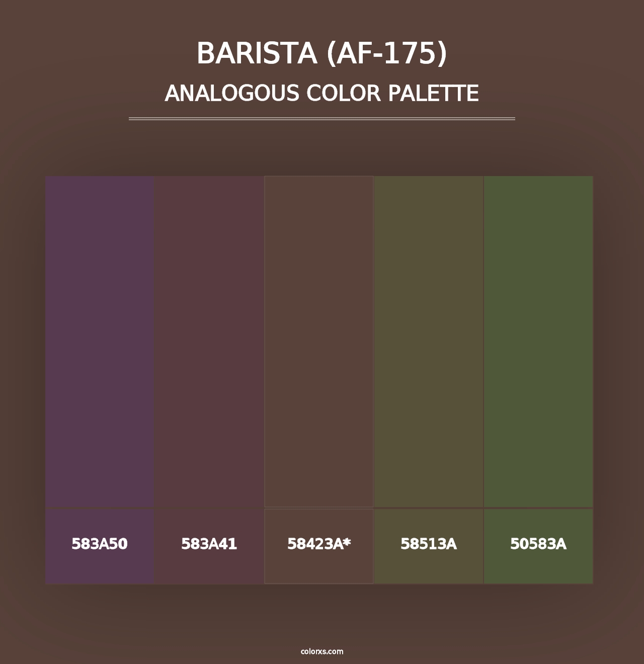 Barista (AF-175) - Analogous Color Palette