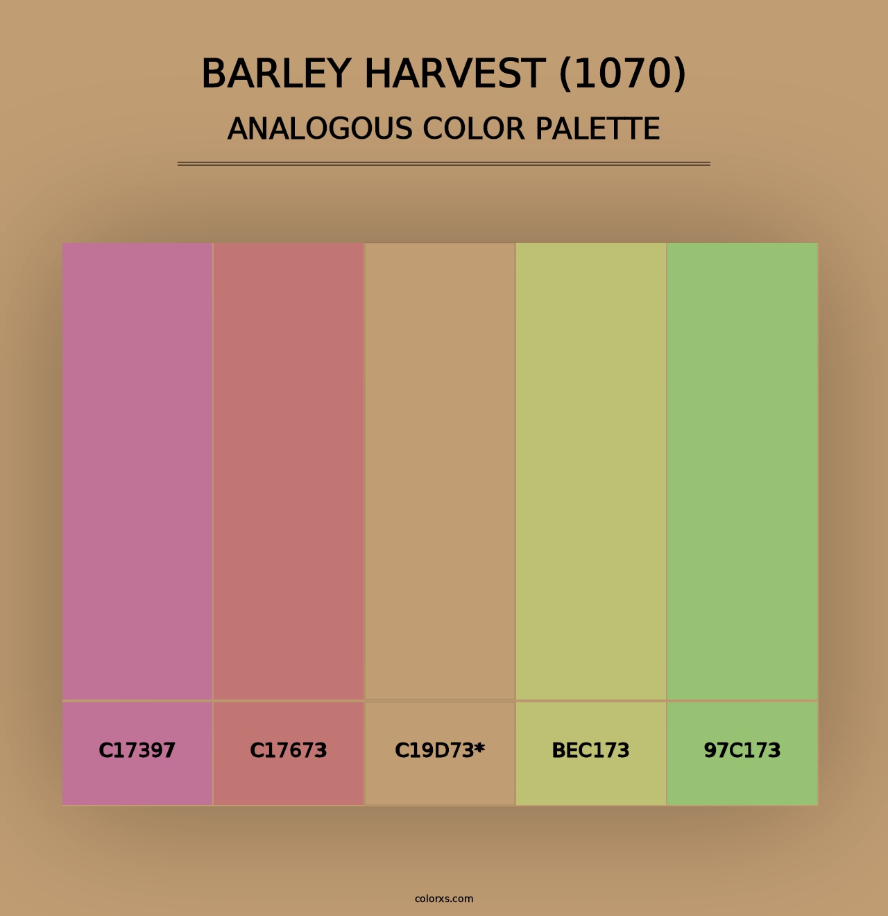 Barley Harvest (1070) - Analogous Color Palette