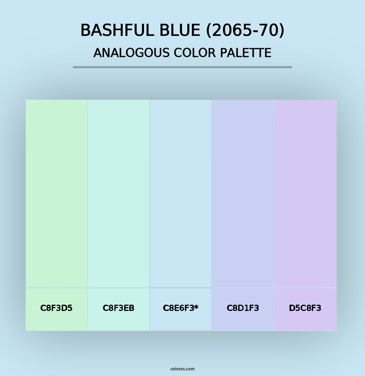 Bashful Blue (2065-70) - Analogous Color Palette