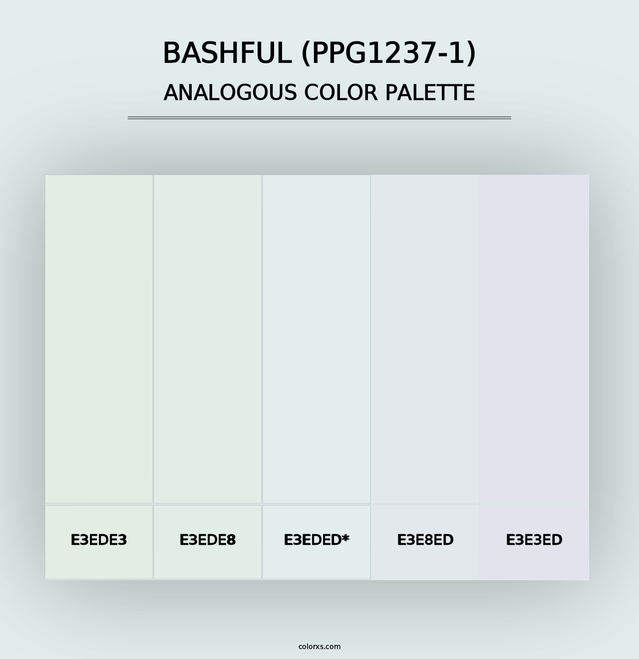 Bashful (PPG1237-1) - Analogous Color Palette