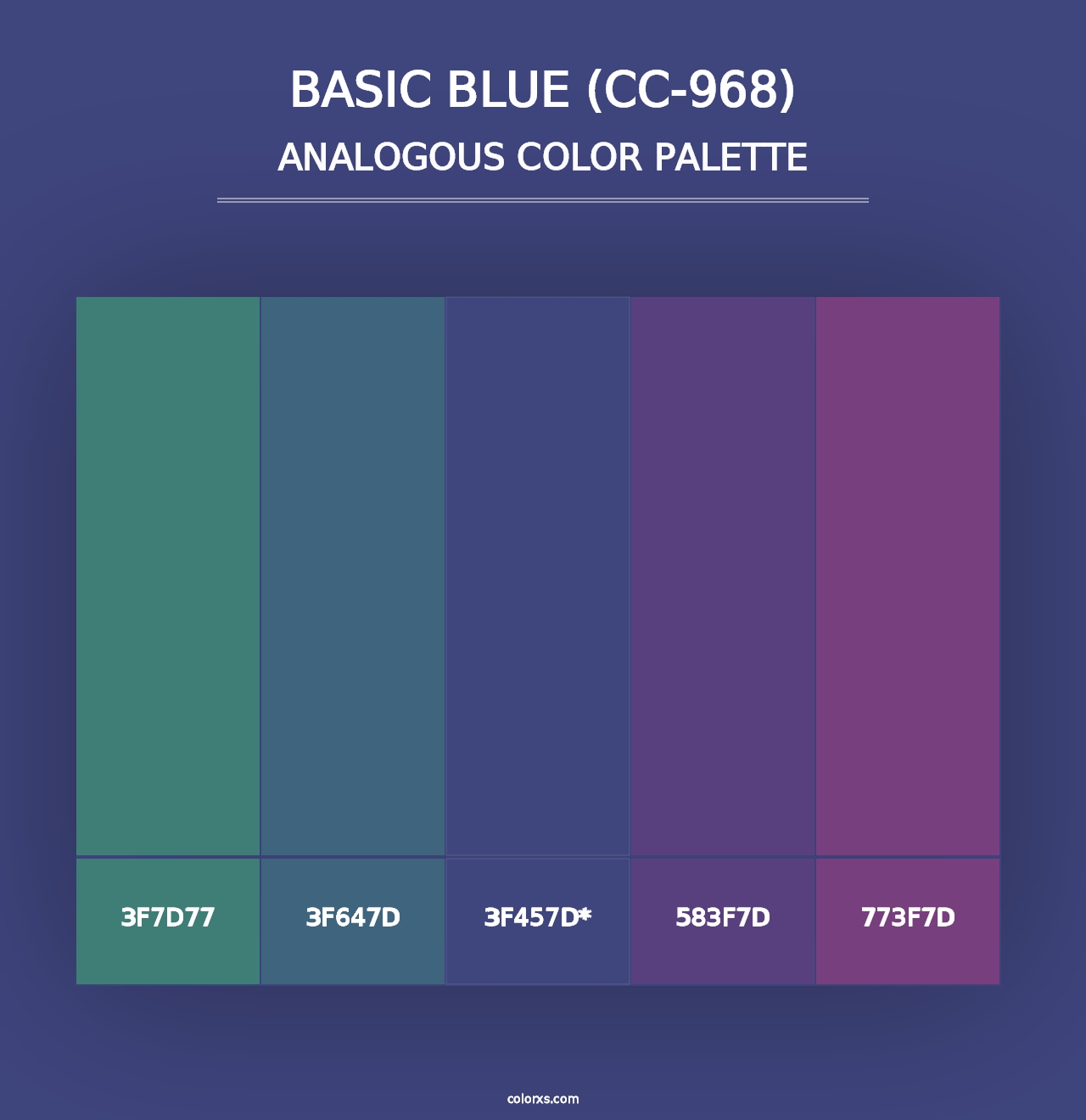 Basic Blue (CC-968) - Analogous Color Palette