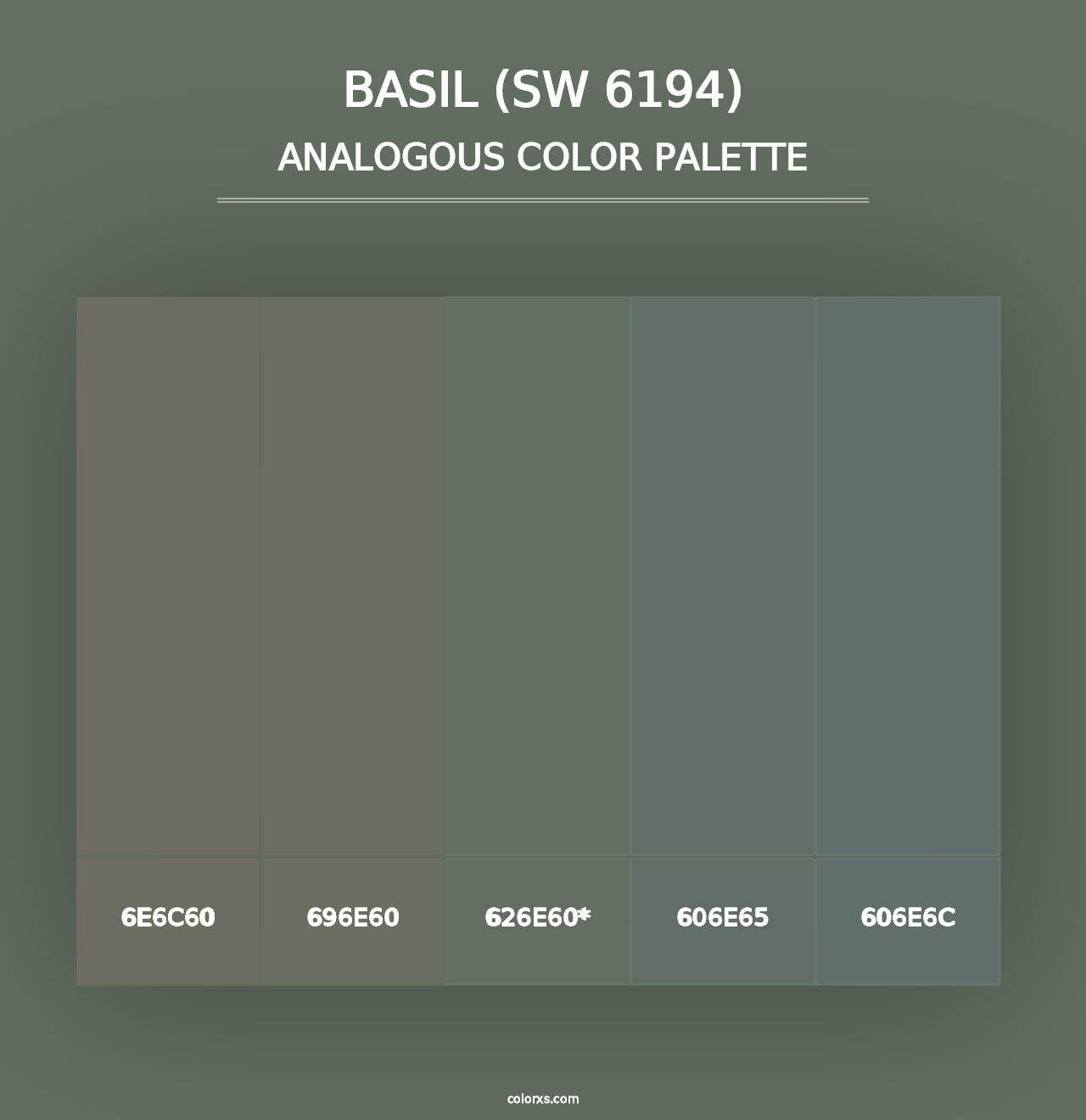 Basil (SW 6194) - Analogous Color Palette