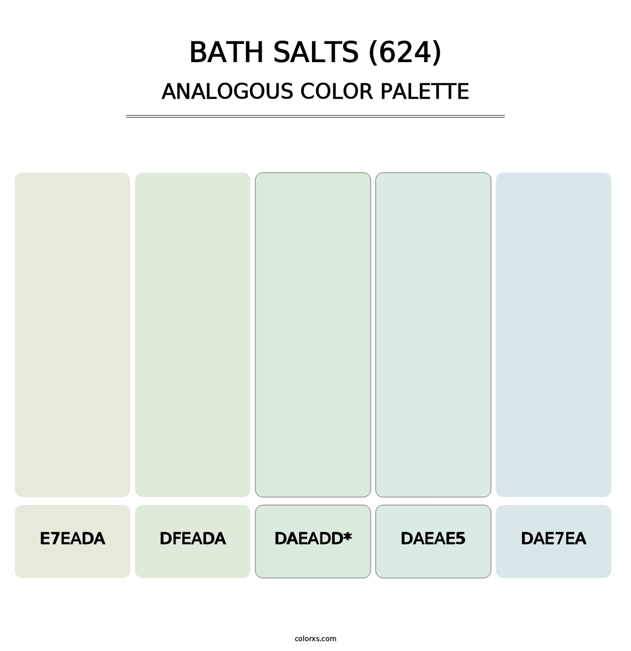 Bath Salts (624) - Analogous Color Palette