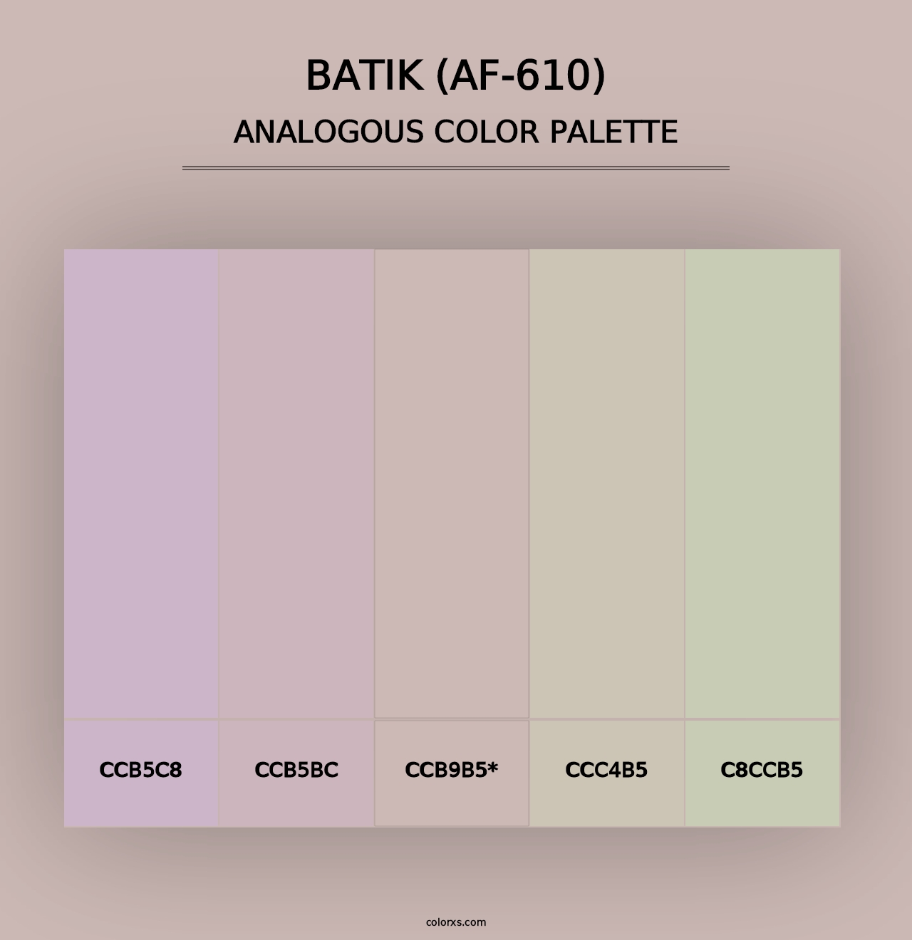 Batik (AF-610) - Analogous Color Palette