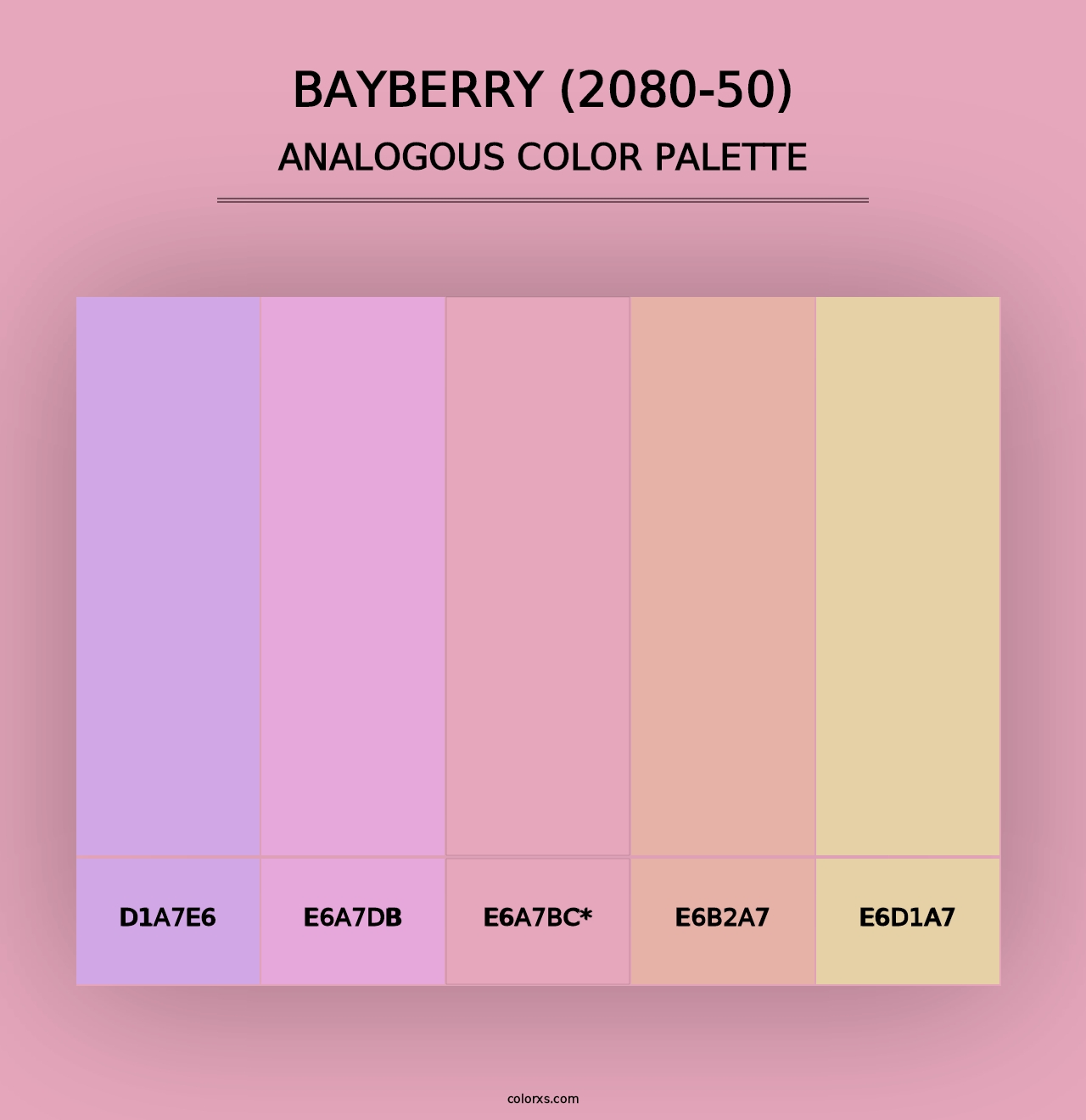 Bayberry (2080-50) - Analogous Color Palette