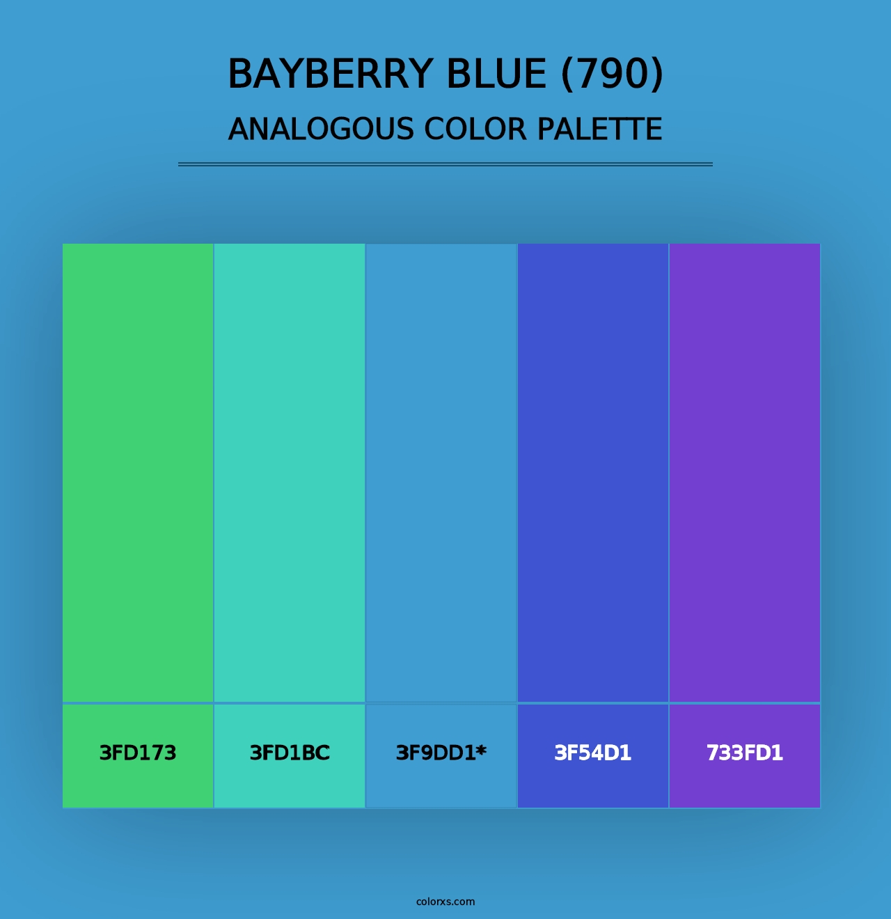 Bayberry Blue (790) - Analogous Color Palette