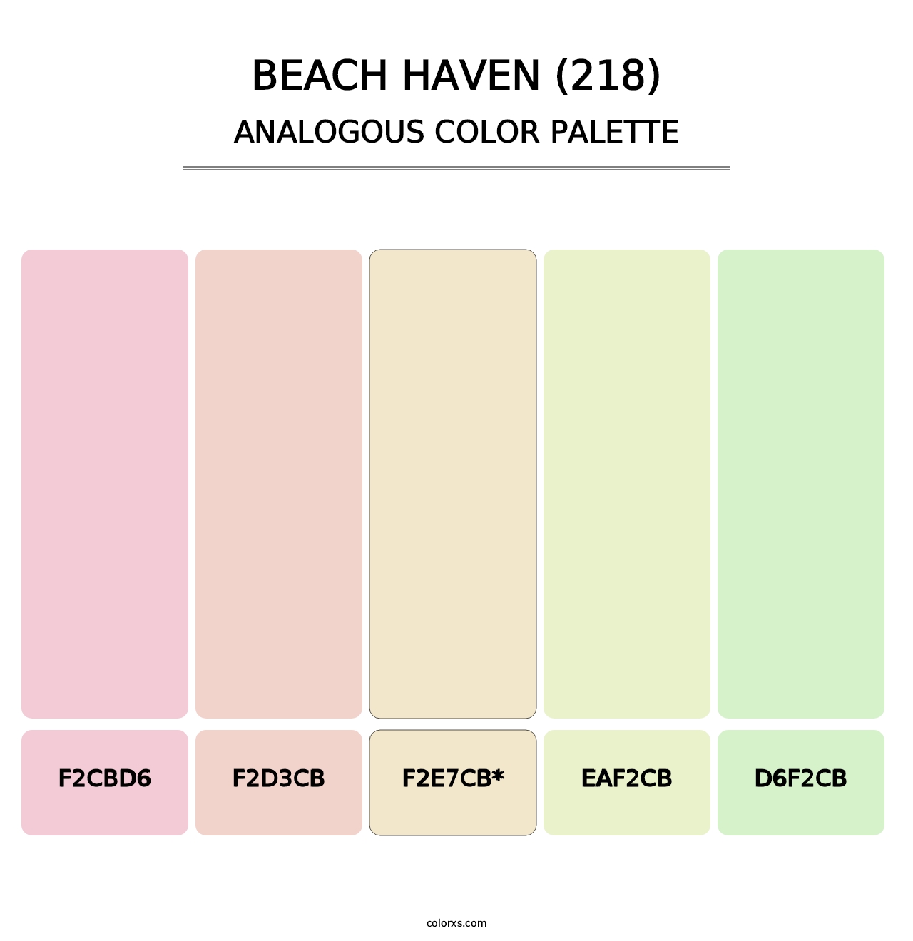 Beach Haven (218) - Analogous Color Palette