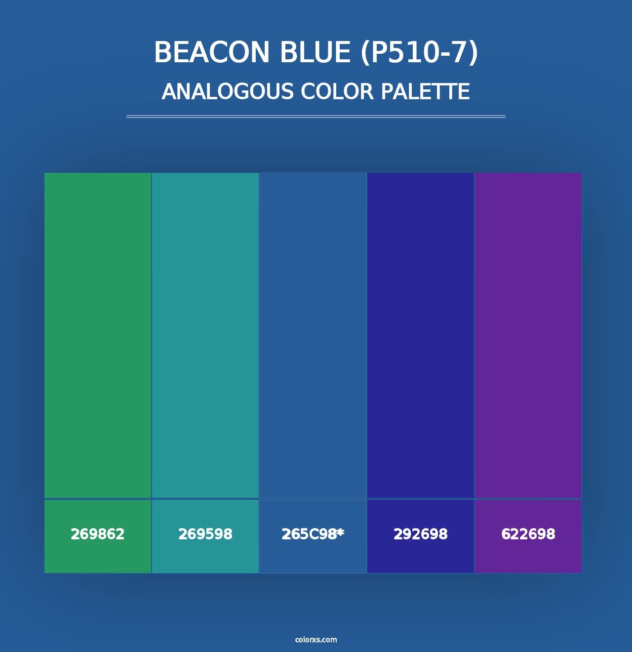 Beacon Blue (P510-7) - Analogous Color Palette