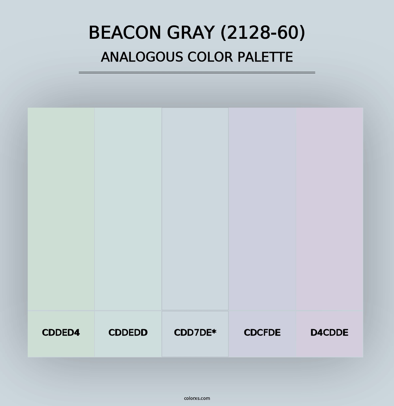 Beacon Gray (2128-60) - Analogous Color Palette