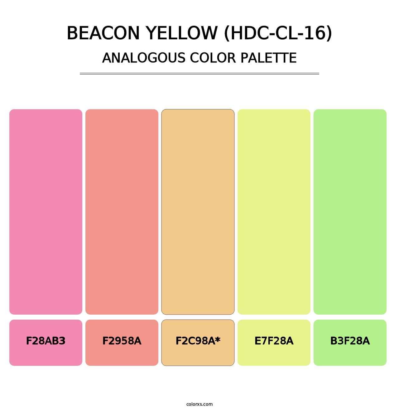 Beacon Yellow (HDC-CL-16) - Analogous Color Palette