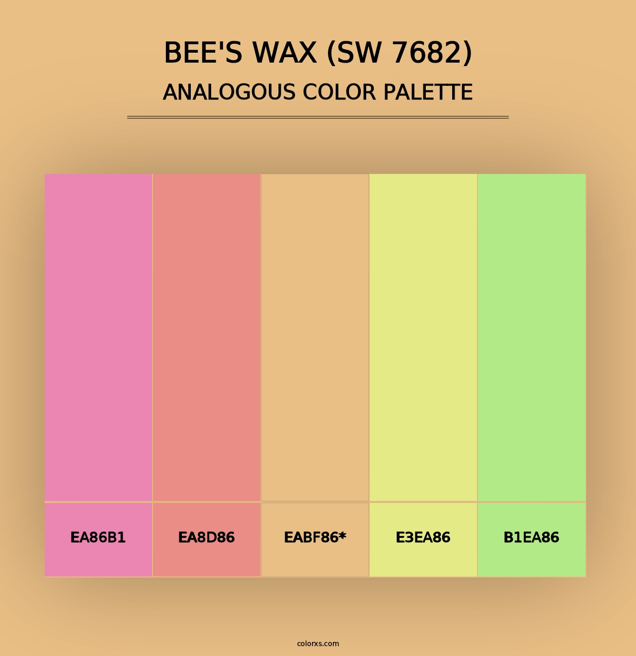 Bee's Wax (SW 7682) - Analogous Color Palette