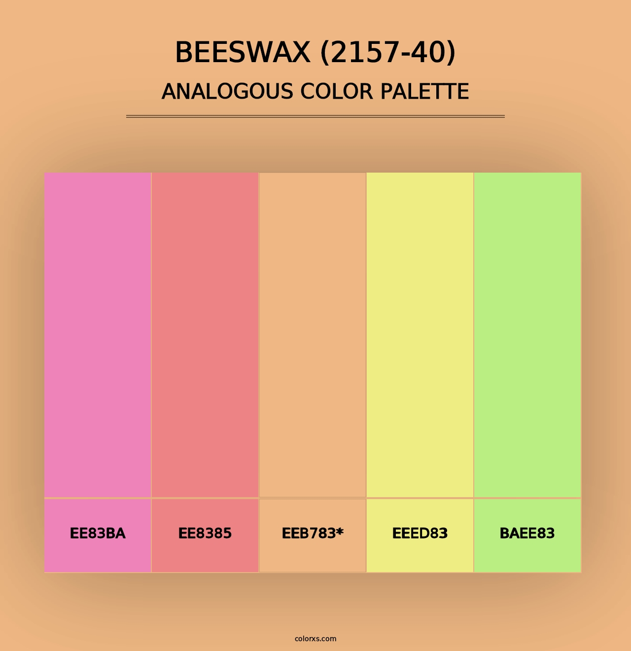 Beeswax (2157-40) - Analogous Color Palette