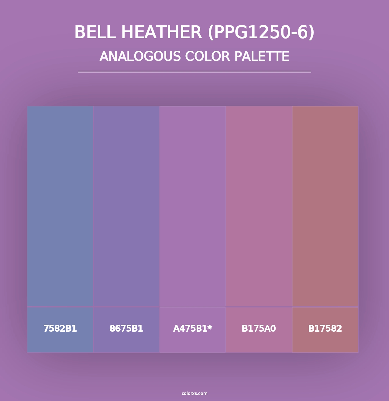 Bell Heather (PPG1250-6) - Analogous Color Palette