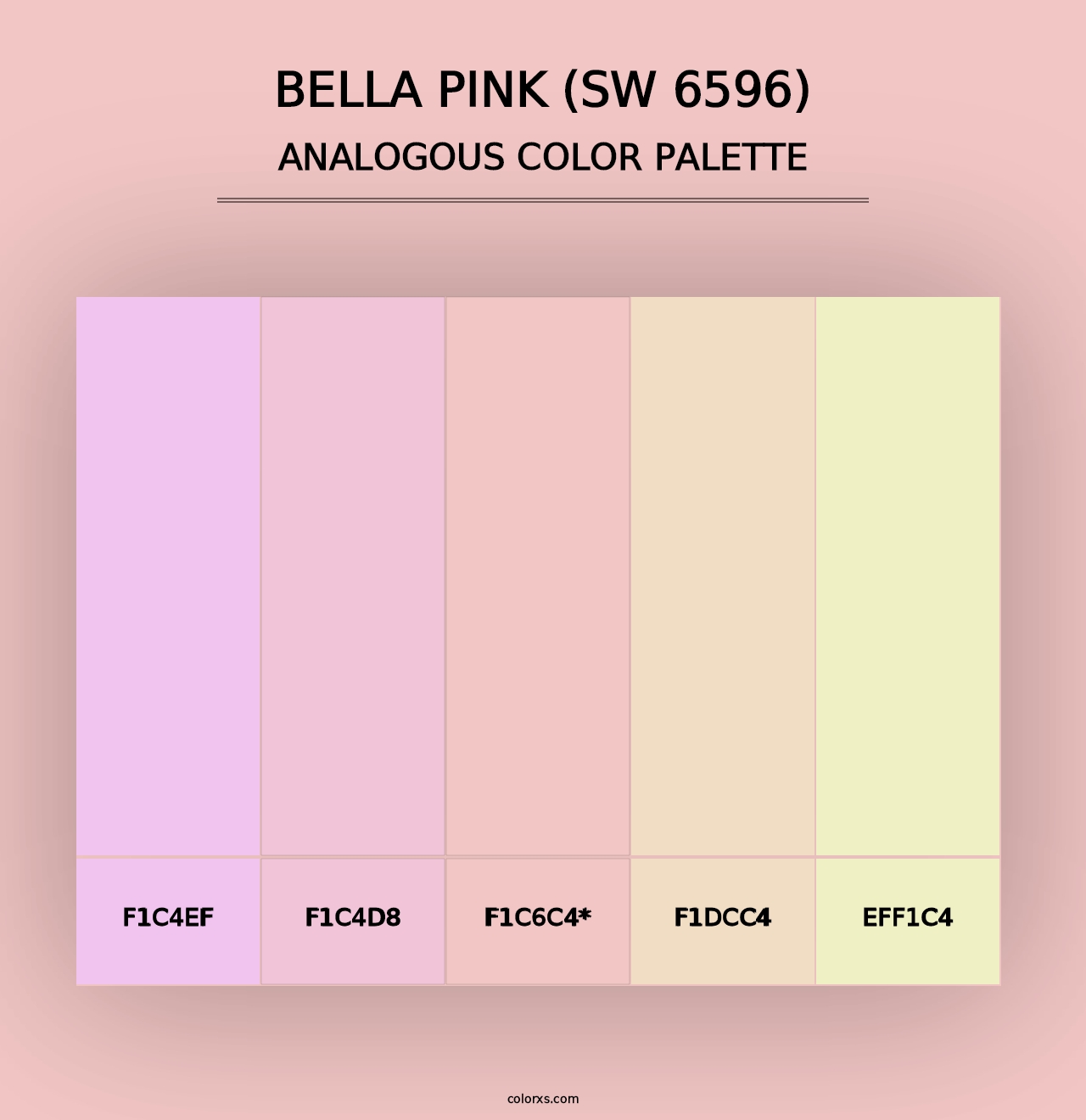 Bella Pink (SW 6596) - Analogous Color Palette