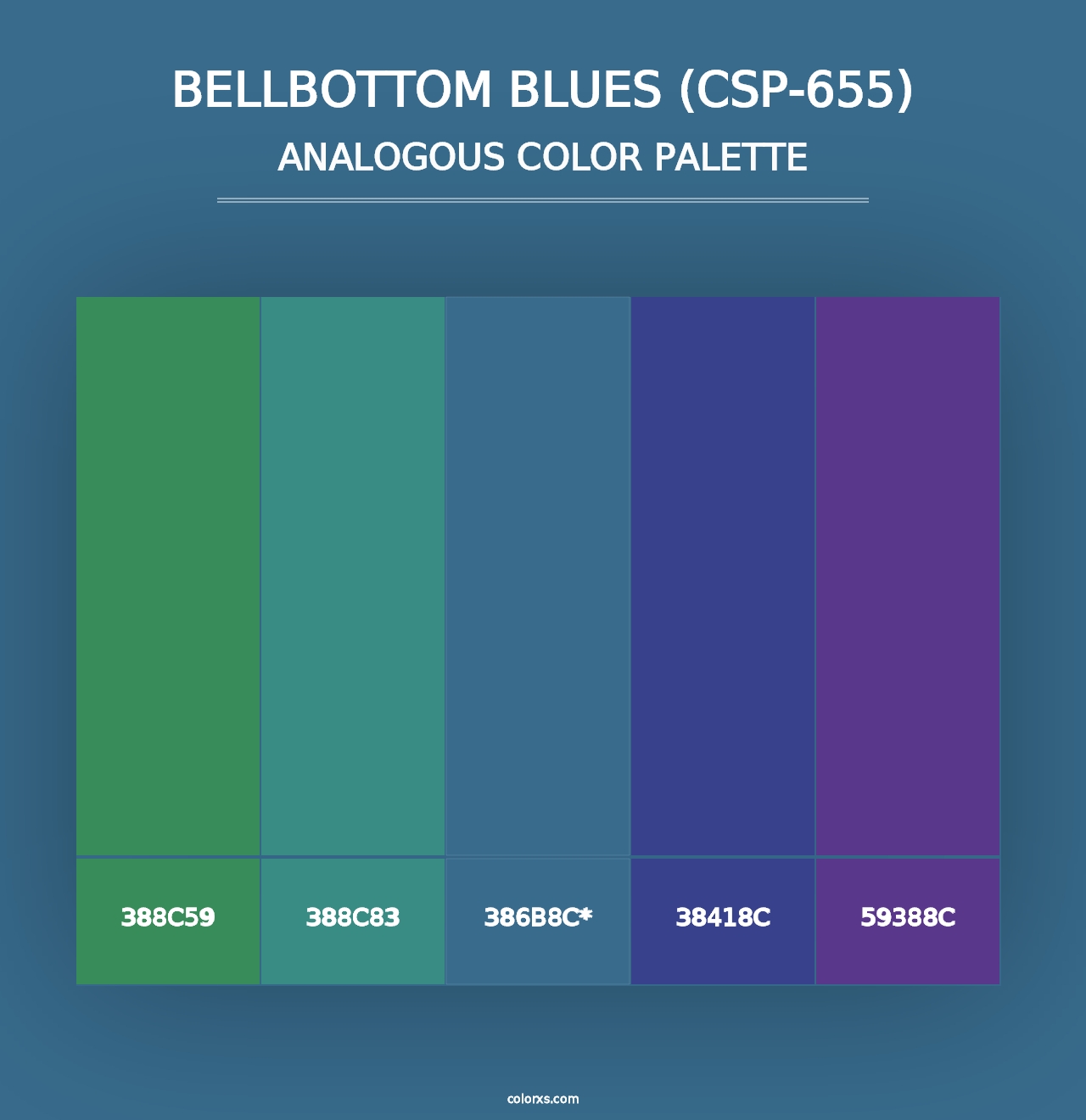 Bellbottom Blues (CSP-655) - Analogous Color Palette