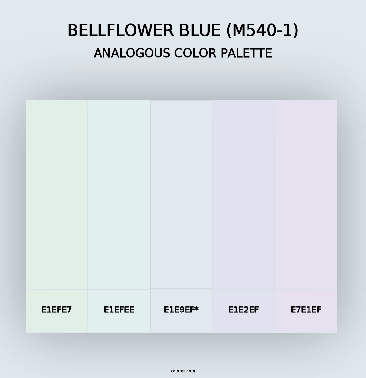 Bellflower Blue (M540-1) - Analogous Color Palette