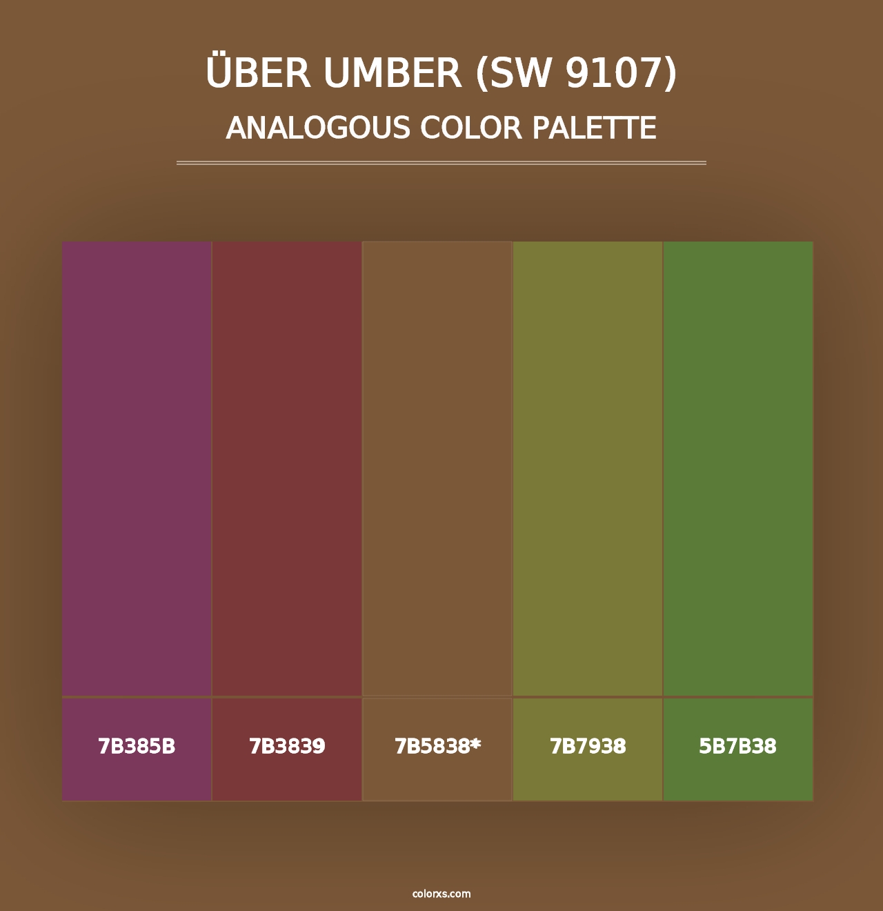 Über Umber (SW 9107) - Analogous Color Palette