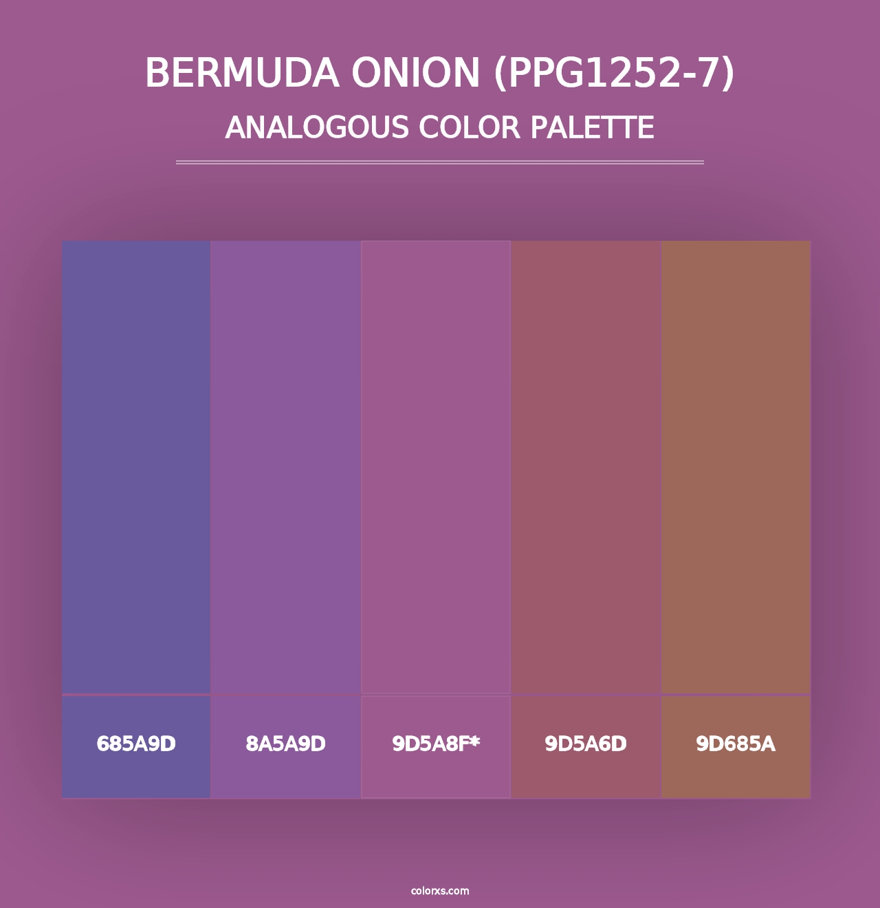 Bermuda Onion (PPG1252-7) - Analogous Color Palette