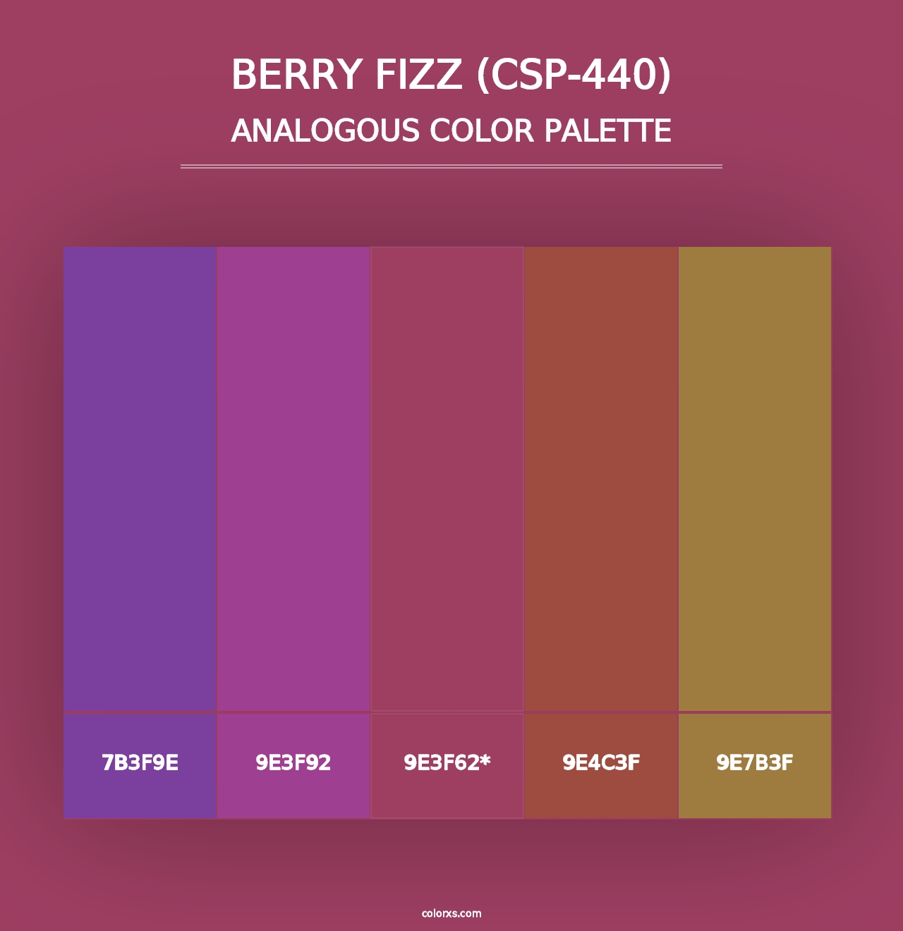 Berry Fizz (CSP-440) - Analogous Color Palette