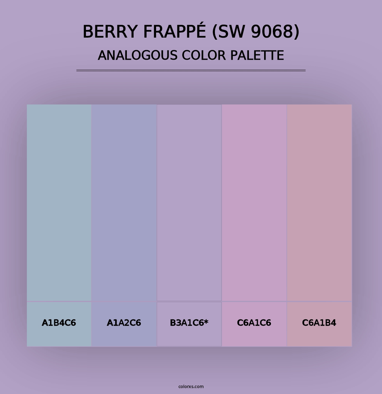 Berry Frappé (SW 9068) - Analogous Color Palette