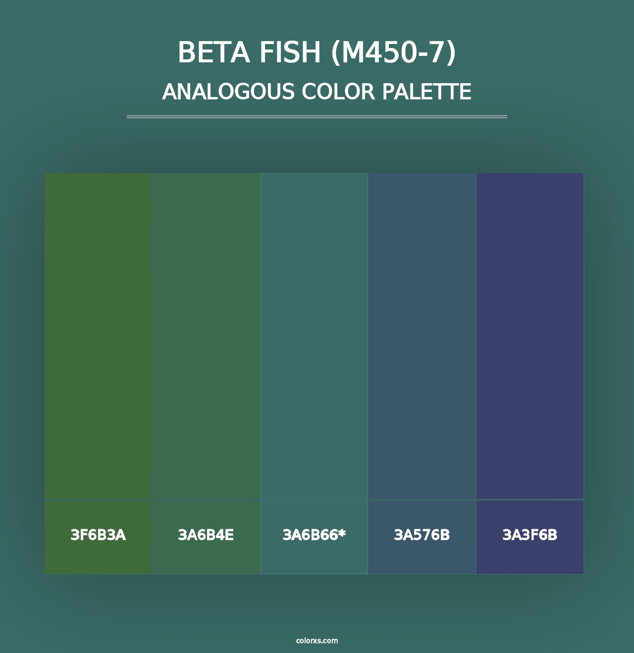 Beta Fish (M450-7) - Analogous Color Palette