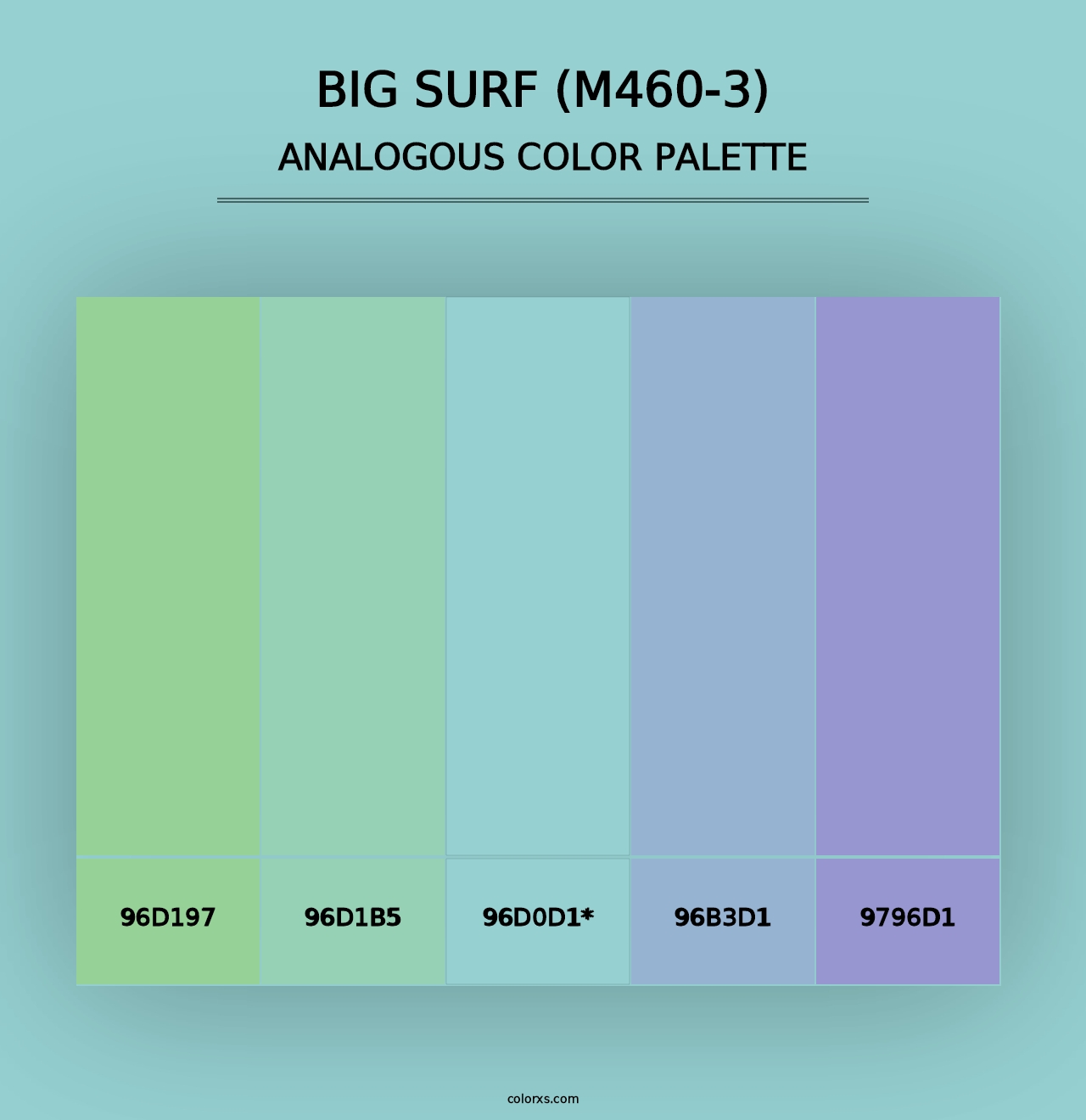 Big Surf (M460-3) - Analogous Color Palette