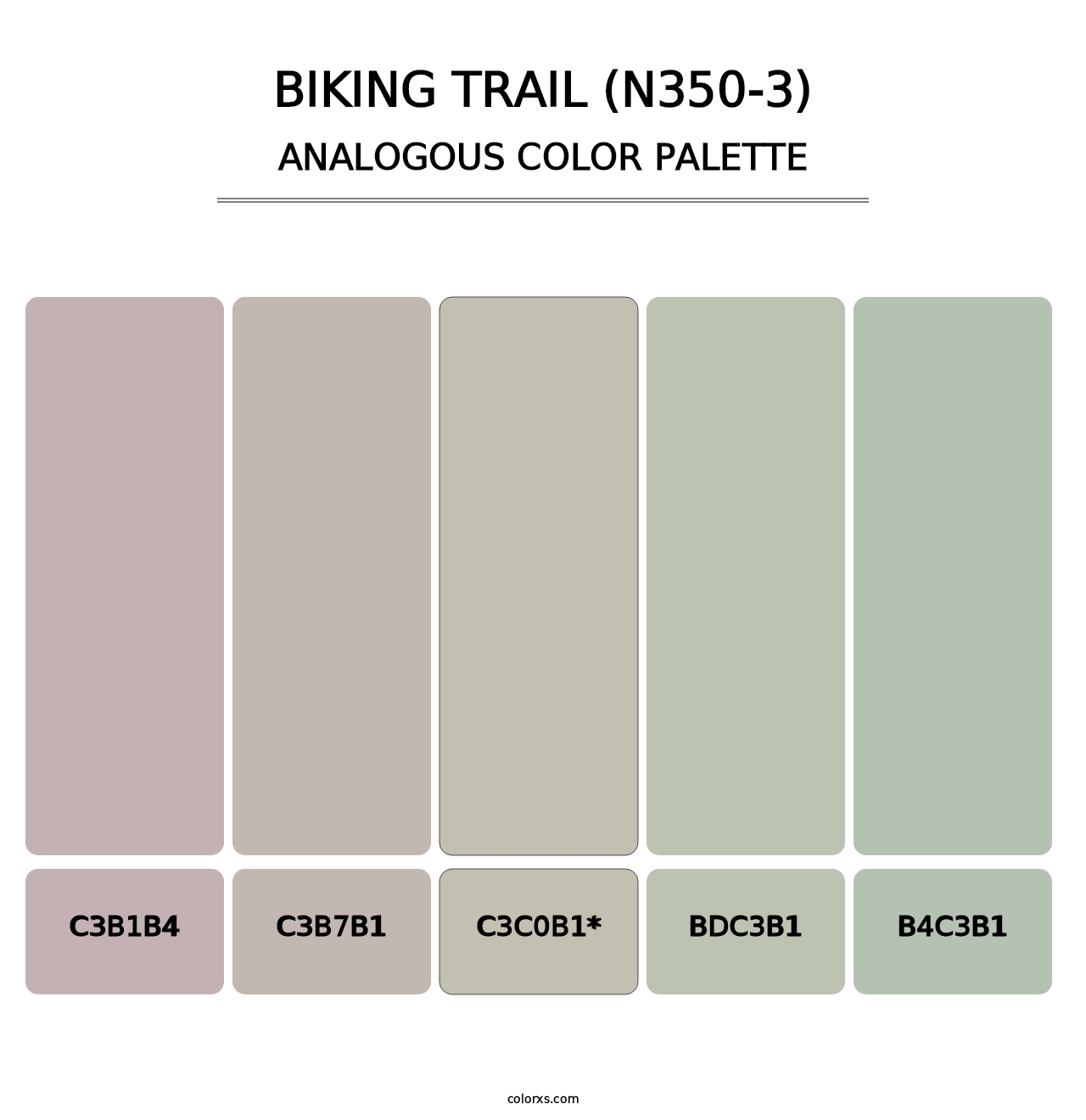 Biking Trail (N350-3) - Analogous Color Palette