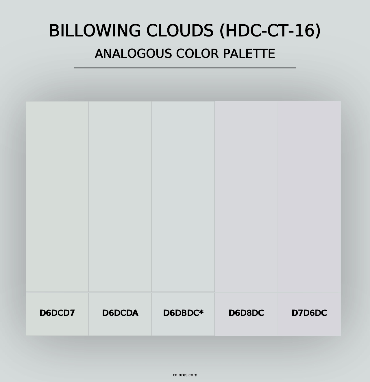 Billowing Clouds (HDC-CT-16) - Analogous Color Palette