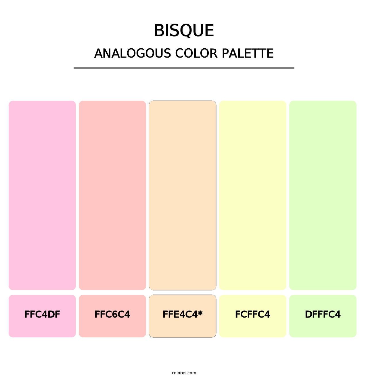 Bisque - Analogous Color Palette