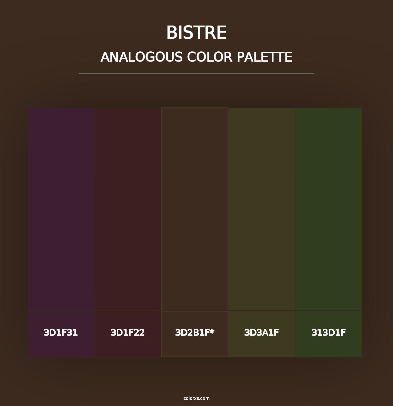 Bistre - Analogous Color Palette