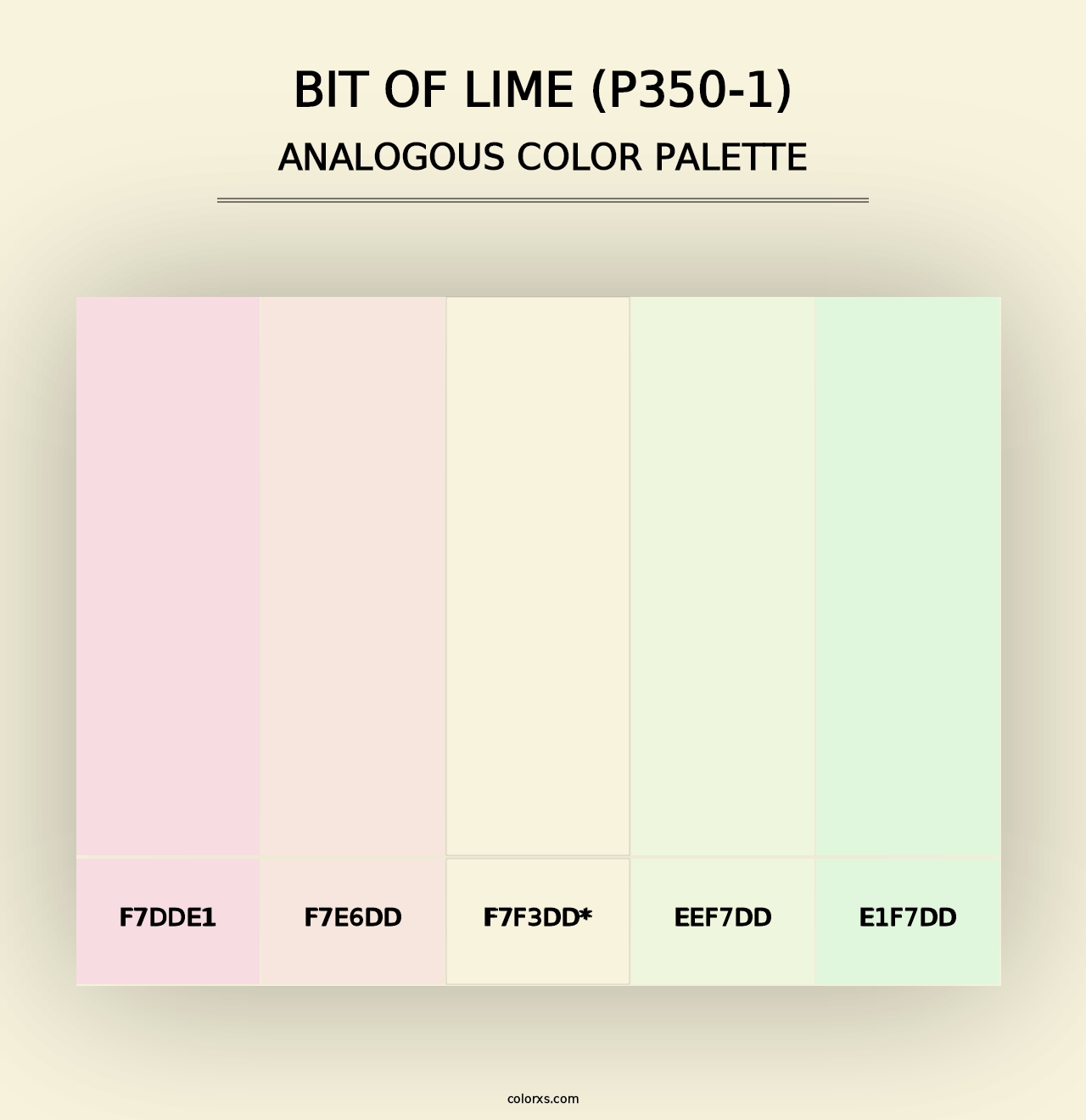 Bit Of Lime (P350-1) - Analogous Color Palette