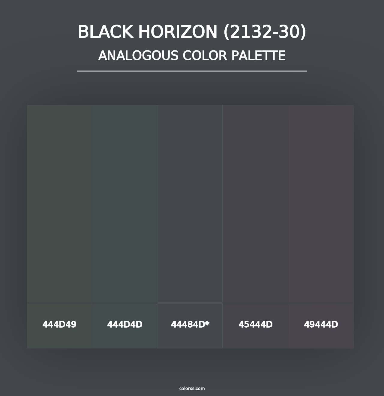 Black Horizon (2132-30) - Analogous Color Palette